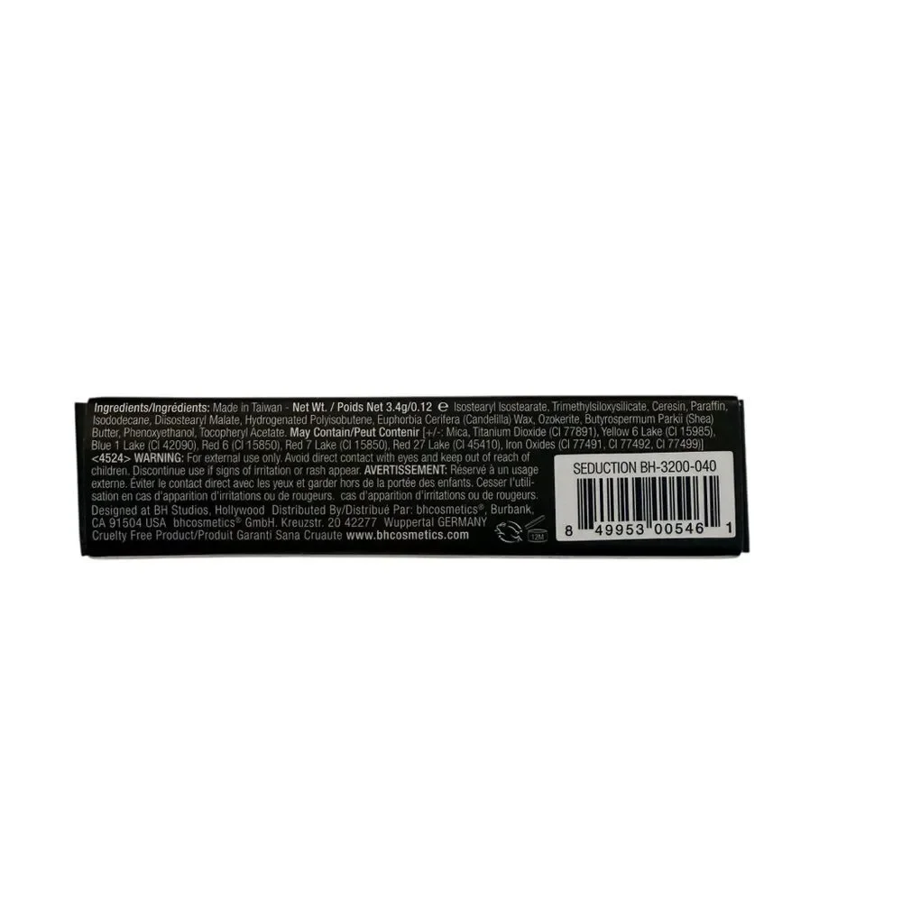 BH COSMETICS Long Lasting Matte Lipstick Seduction New in Box